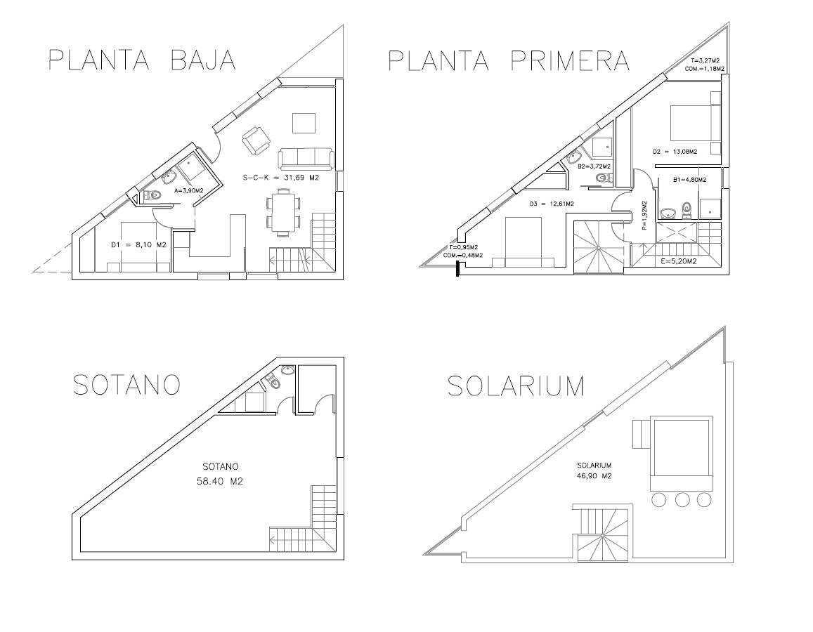 Planritning villa 1