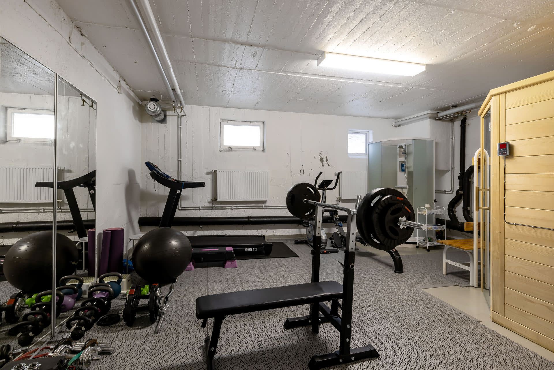 Gemensam gym i föreningen