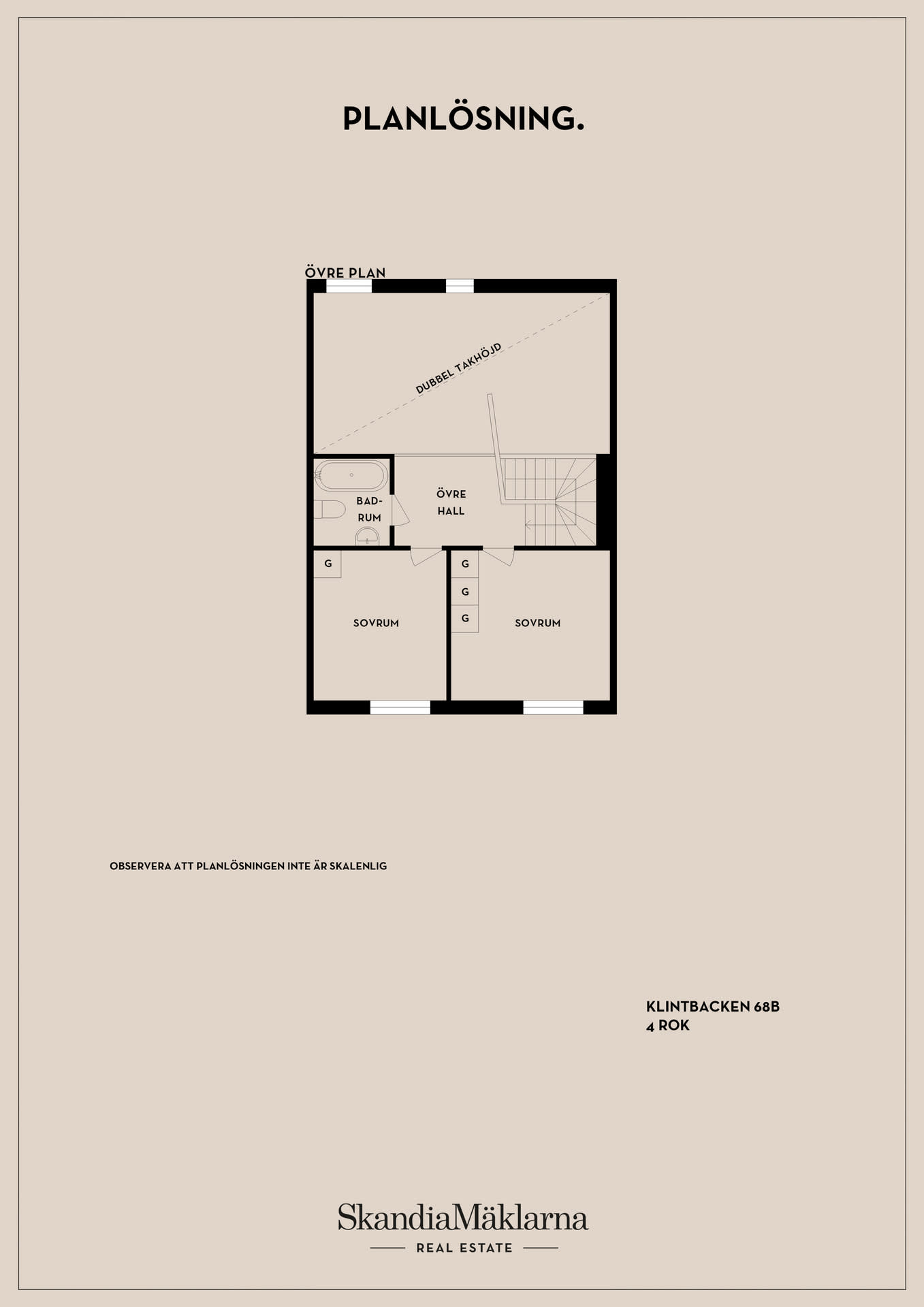 Planlösning Övre Plan