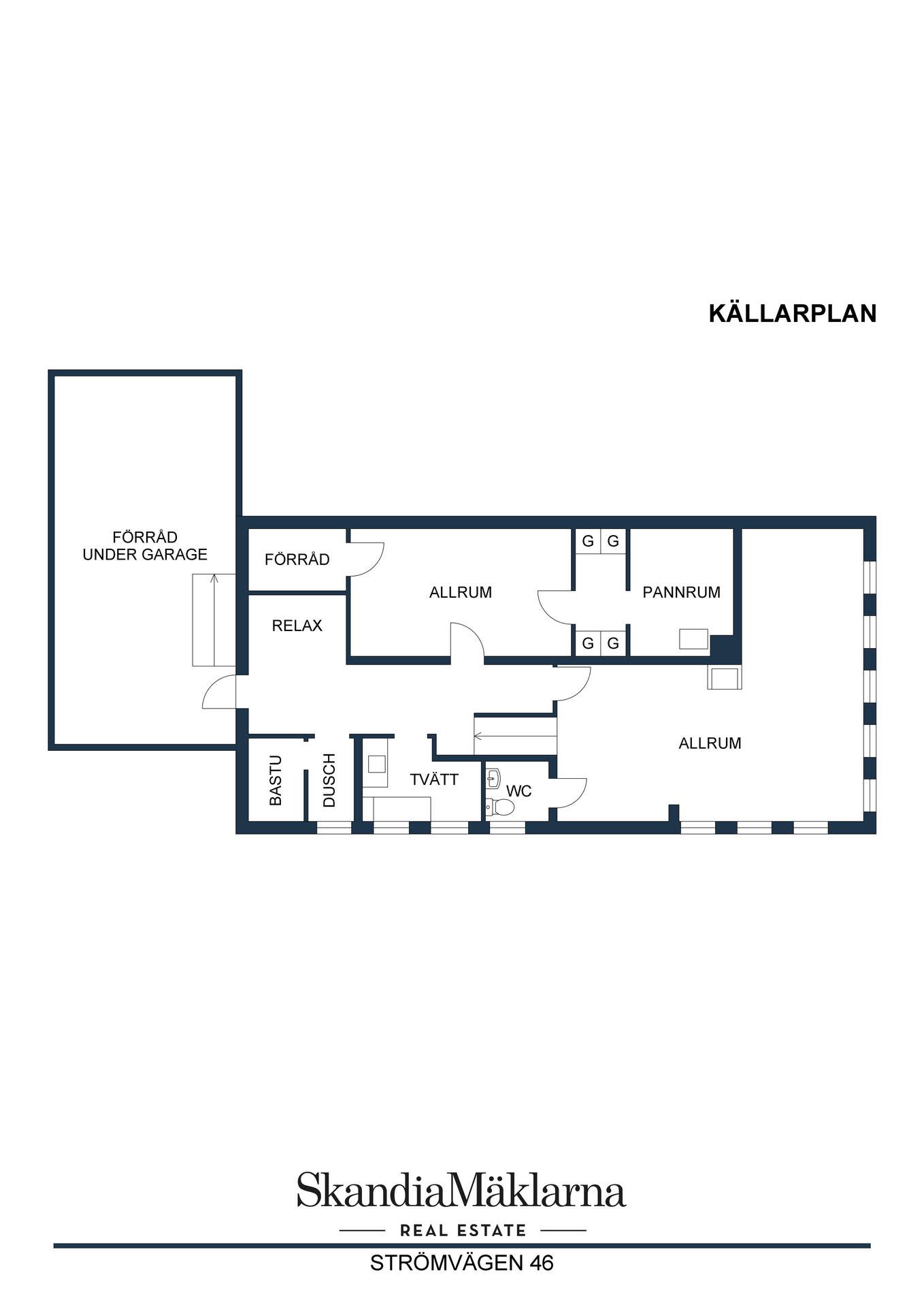 Planlösning källarplan