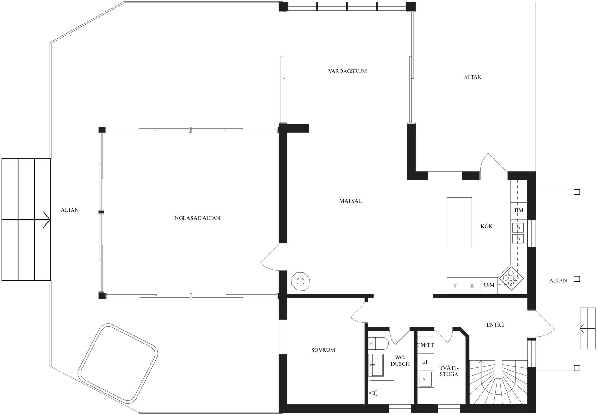 Planlösning - Entréplan