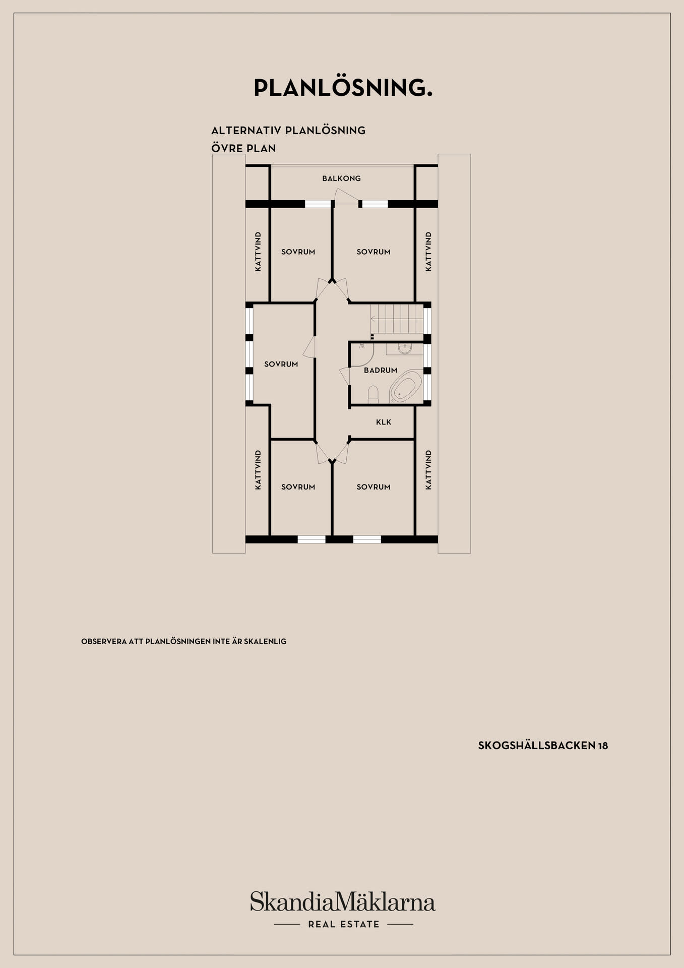 Alternativ Planlösning Övre Plan