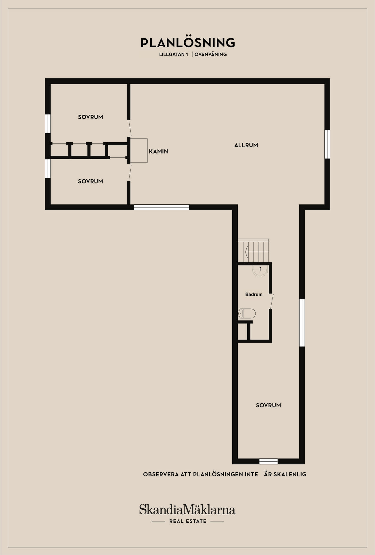 Planskiss övre plan