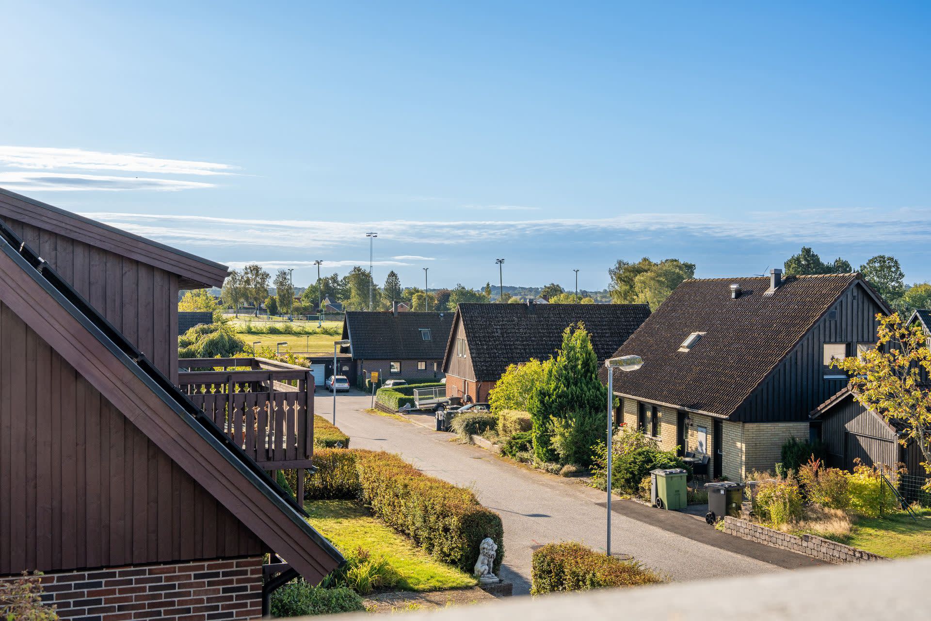 Trevlig utsikt från balkongen