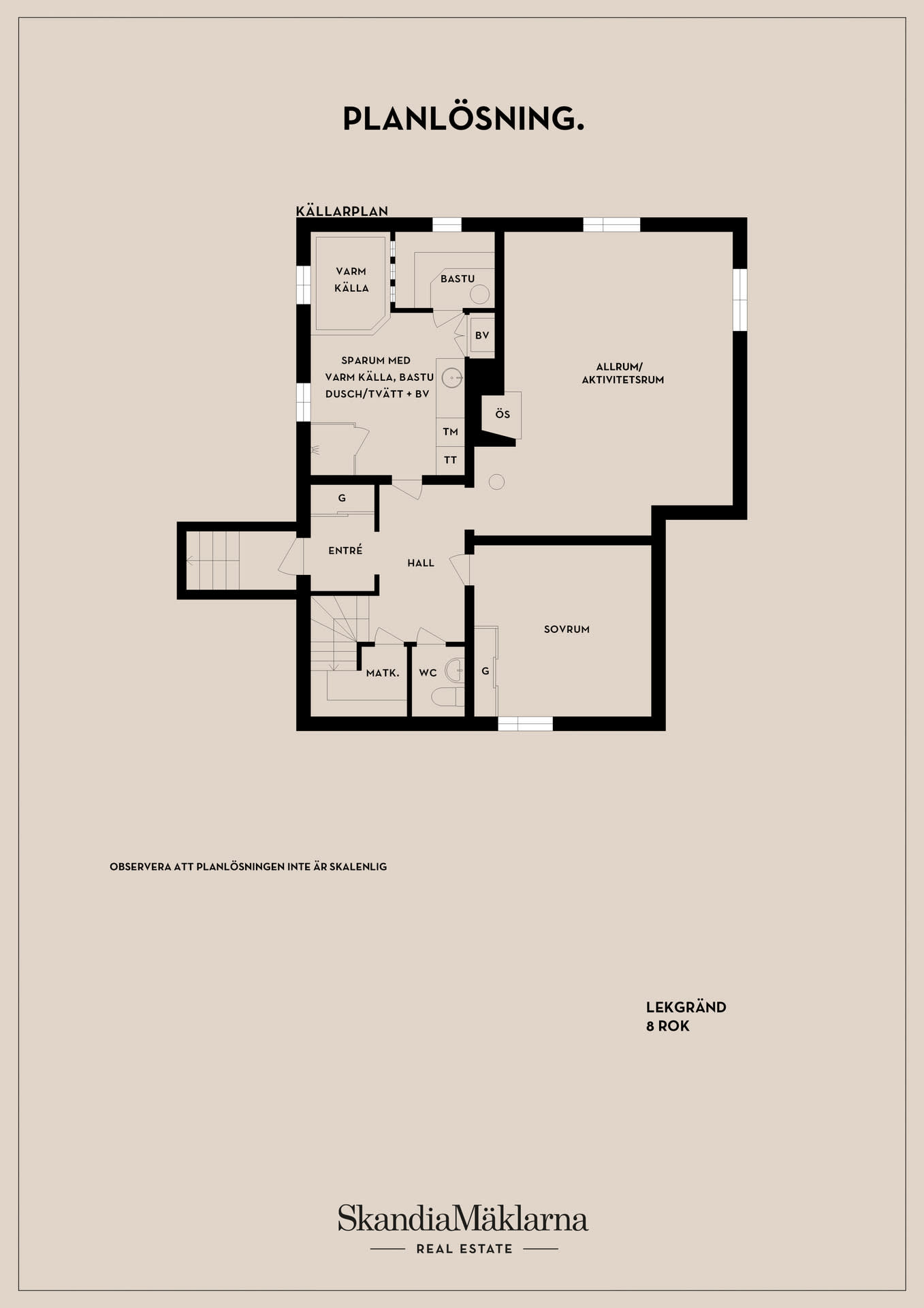 Planlösning, källarplan